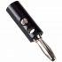 Conector Ficha Plug Banana Plastica Con Tornillo Negro