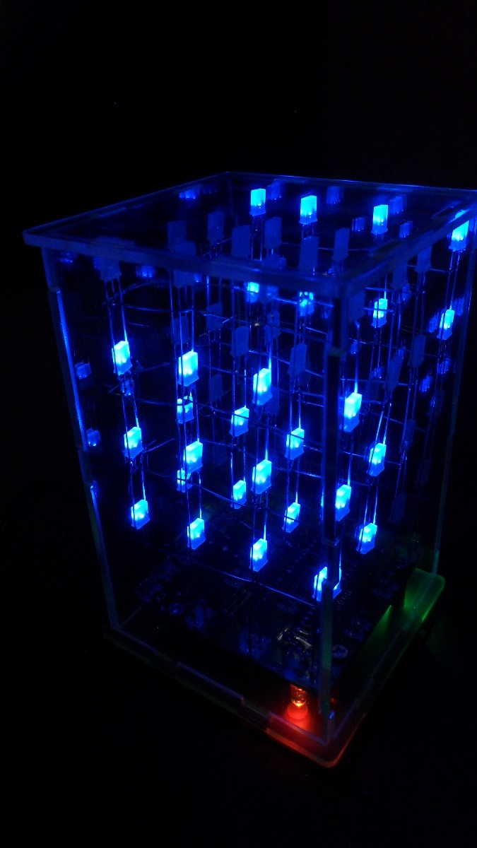 Charles Keasing convergencia fuga de la prisión Cubo Led 4x4x4 Armado Electrónica Arduino – Candy-HO