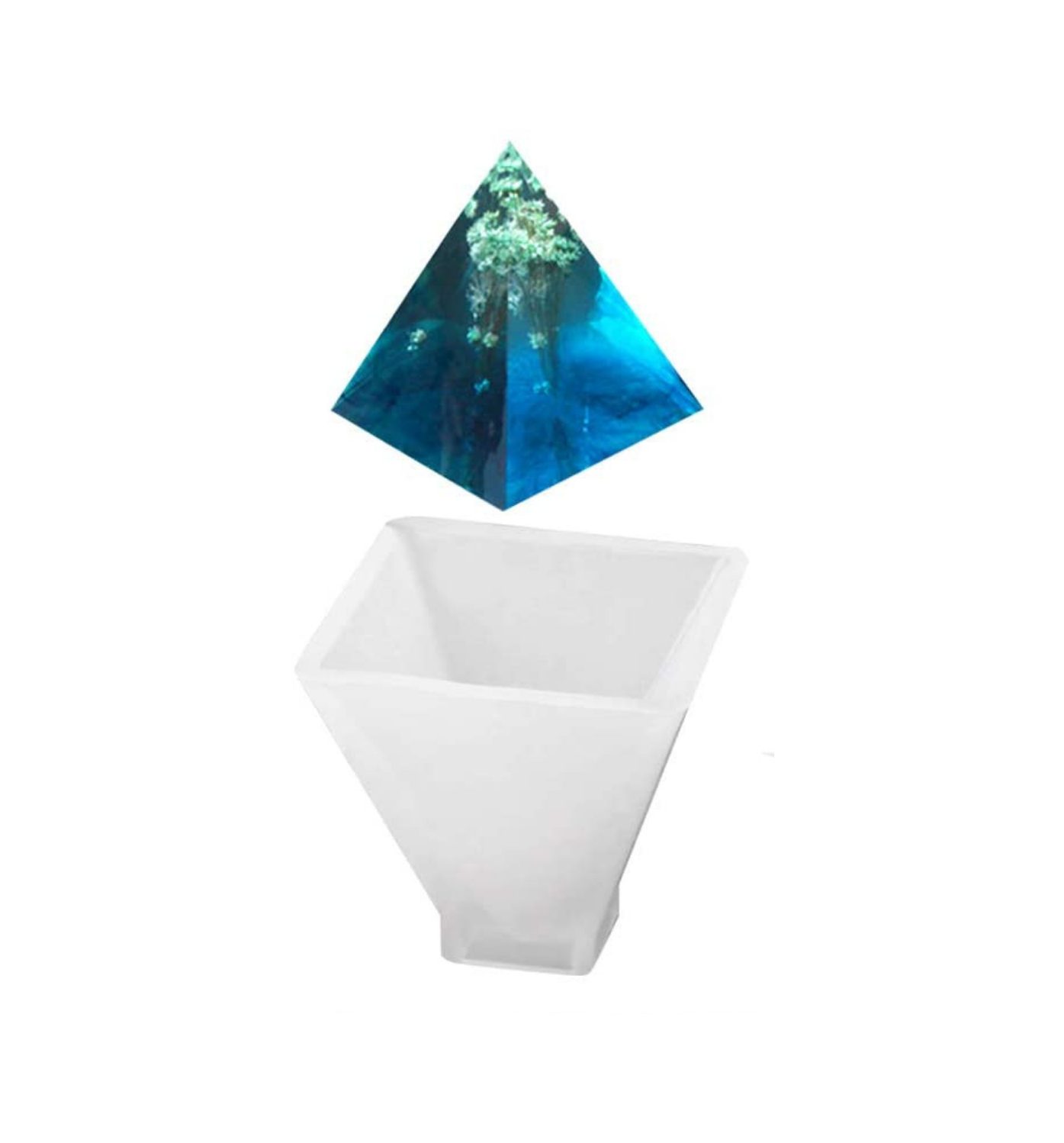 Moldes de silicona Resina epoxi: Corazón, Hemisferio, Oval, Diamante y  Pirámide Moldes de resina UV y Molde de resina -  México