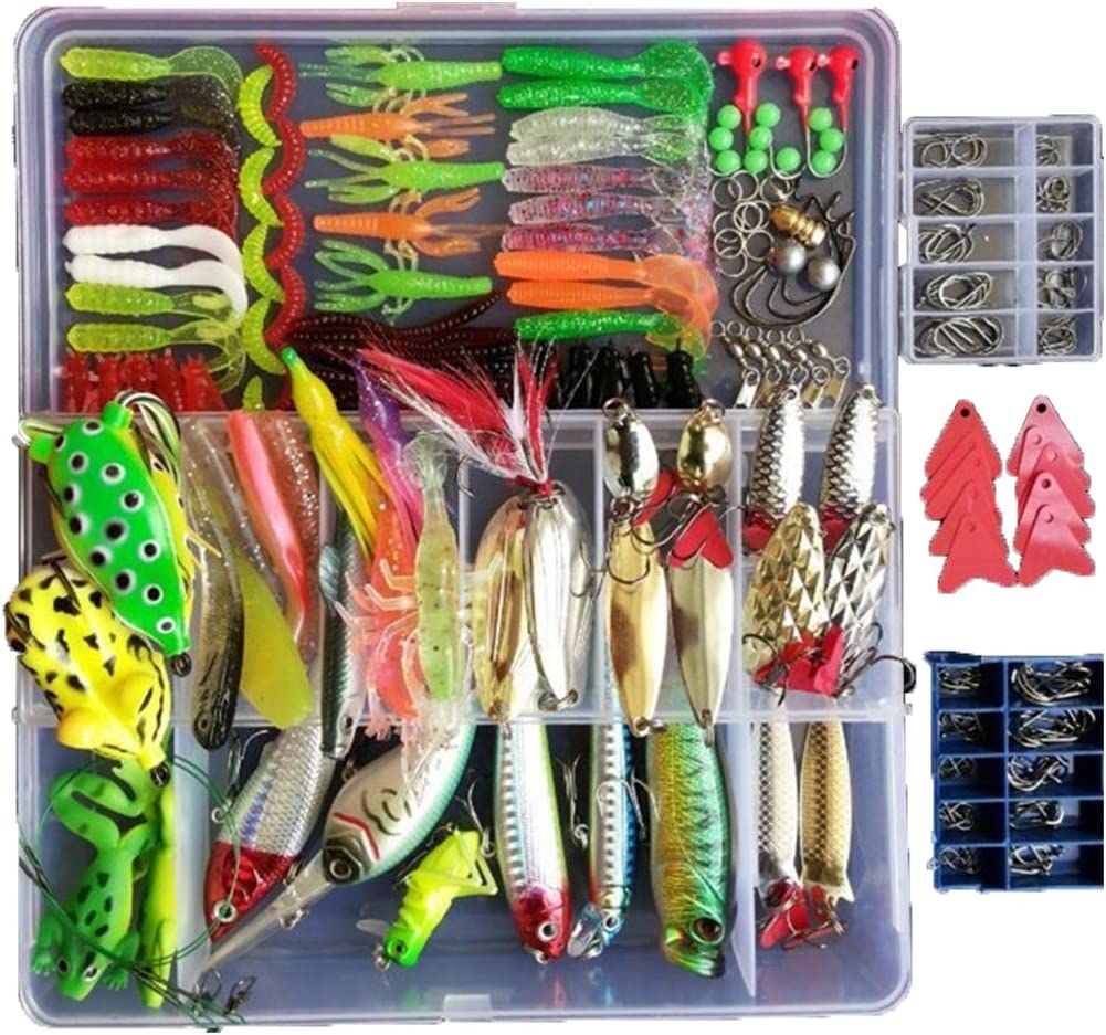 Kit 275 Señuelos de Pesca surtidos en Caja Plastica Rana – Candy-HO, señuelos  pesca