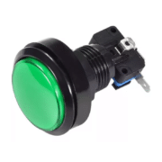 Botón Pulsador Arcade Genérico 46mm Retroiluminado VERDE